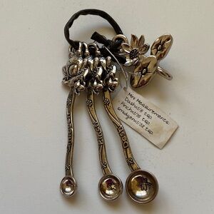 NEW Ganz Stainless Measuring Spoons 3 PC Set Frogs Measures Dash Pinch Smidgen